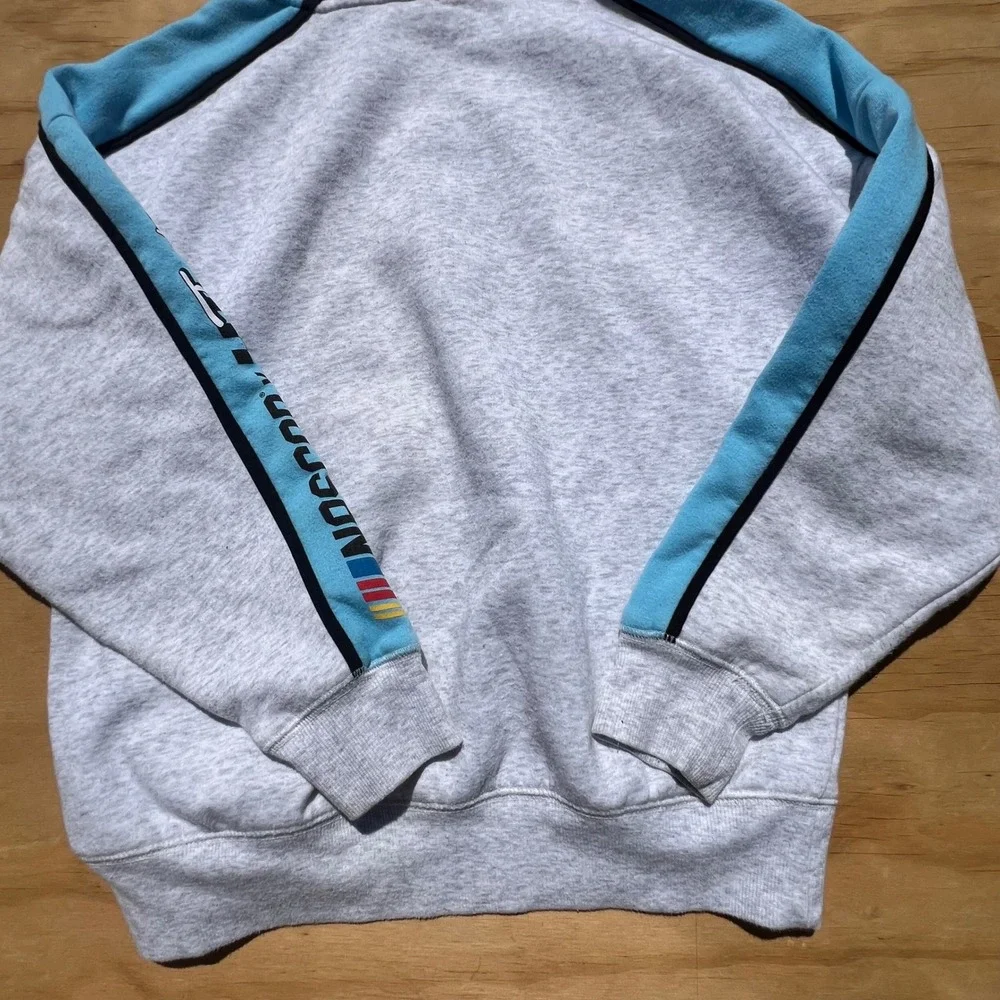 NASCAR x Justice Girls Gray Racing Graphic Hoodie Sweatshirt Size M 10 Pullover